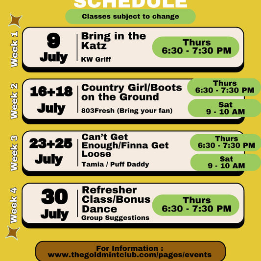 Week 1 - Adult Line Dance Class (Teach Me Series) - 9 Jul 2026